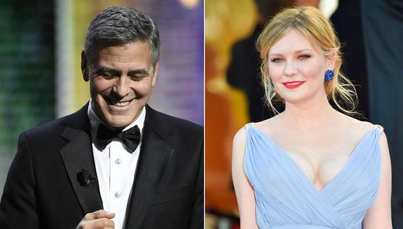George Clooney y Kirsten Dunst. (Fotos: Agencias)