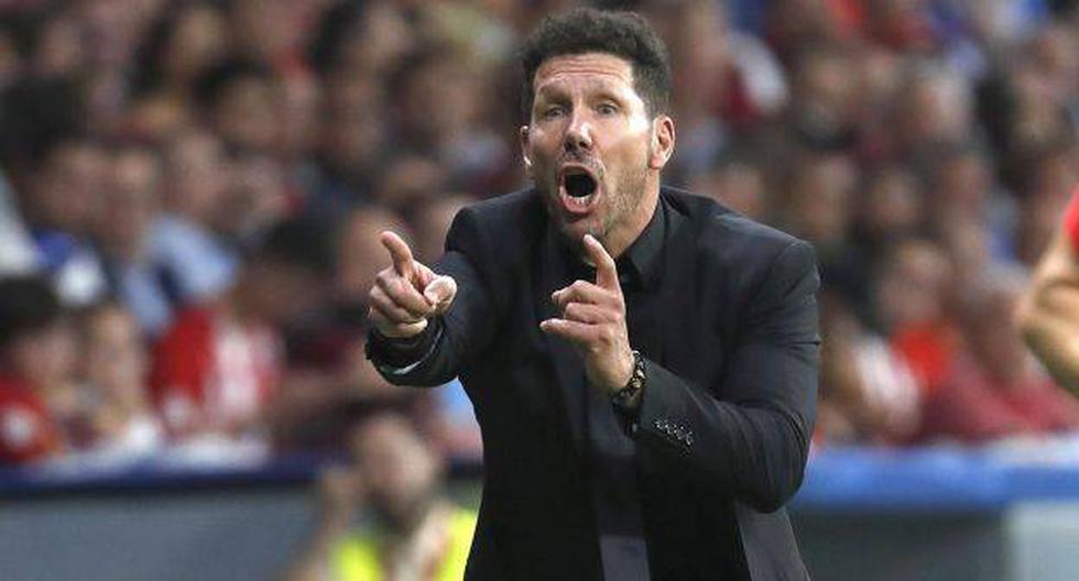 Diego Simeone hizo un polémico gesto en gol de Atlético de Madrid a Juvwentus en octavos de Champions League. (Foto: EFE)