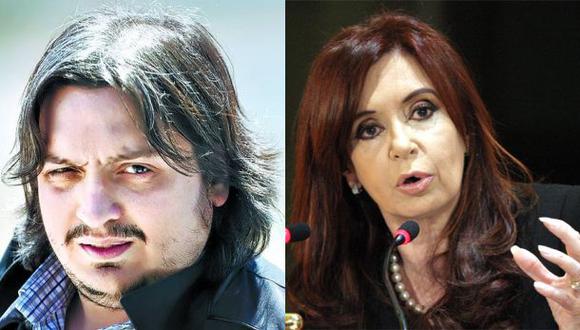 Cristina Fern&aacute;ndez, presidenta de Argentina y su hijo, M&aacute;ximo Kirchner. (Foto: AP/EFE)