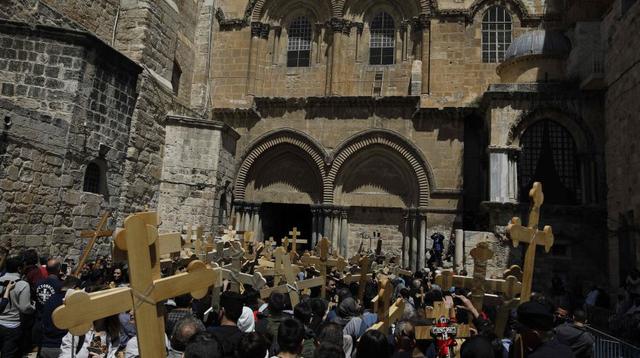 Cristianos conmemoran en Jerusalén el Vía Crucis de Jesús - 6