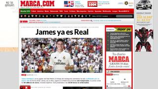 James Rodríguez en Real Madrid: así informó la prensa mundial