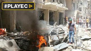 Siria: más de 50 muertos tras bombardeos en Alepo [VIDEO]