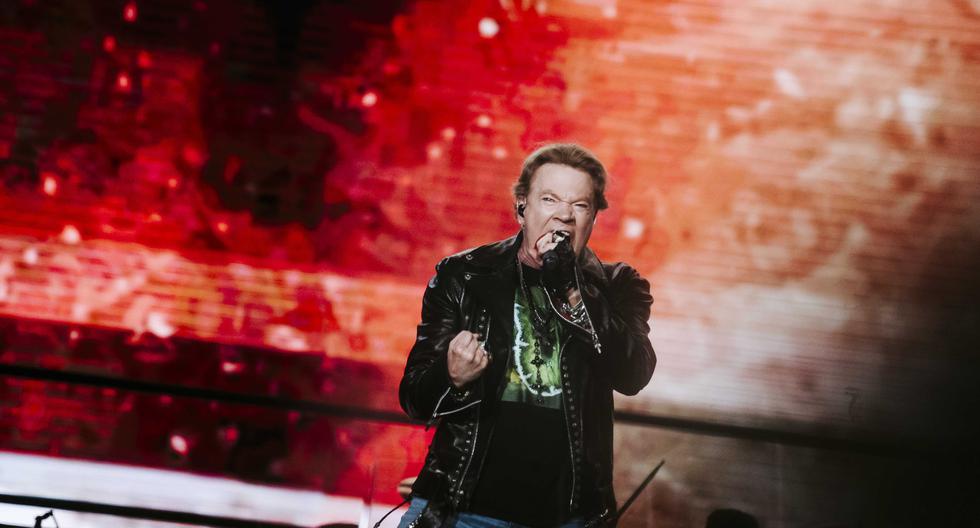 Axl Rose durante la tercera presentación de los Guns N' Roses en el Perú, el 8 de octubre del 2022. Las dos anteriores fueron en 2010 y 2016.