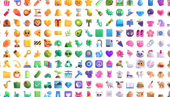 Microsoft está lanzando una nueva actualización de los denominados Fluent Emojis en 3D. (Foto: Microsoft)