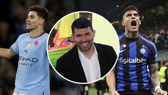 Kun Agüero: ¿qué dijo sobre el choque Julian Álvarez y Lautaro Martínez en la final de la Champions League? | Composición: Reuters