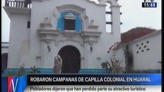 Roban campanas de capilla colonial de Huaral