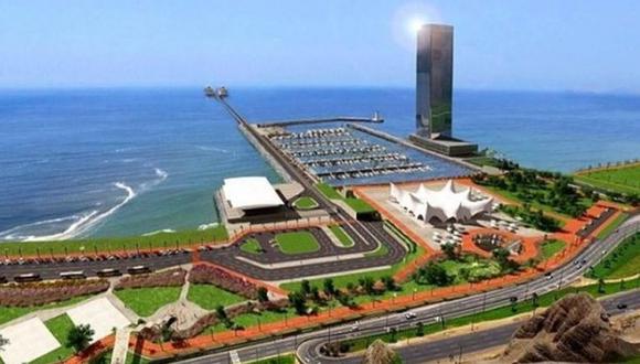 Esta imagen forma parte del plan presentado para la creación de un terminal para cruceros en Miraflores, en la Costa Verde.