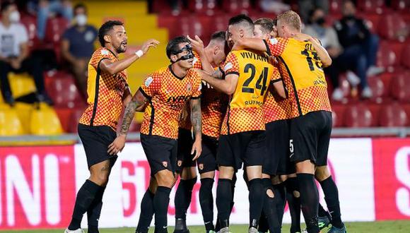 Gianluca Lapadula volvió a jugar con el Benevento. (Foto: Benevento)