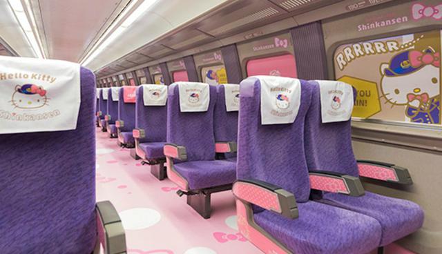 Los fans de Hello Kitty podrán tomar este tren desde el 29 de enero. (Foto: West Japan Railway Company)