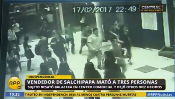 Independencia: el terror de la balacera captado por cámaras