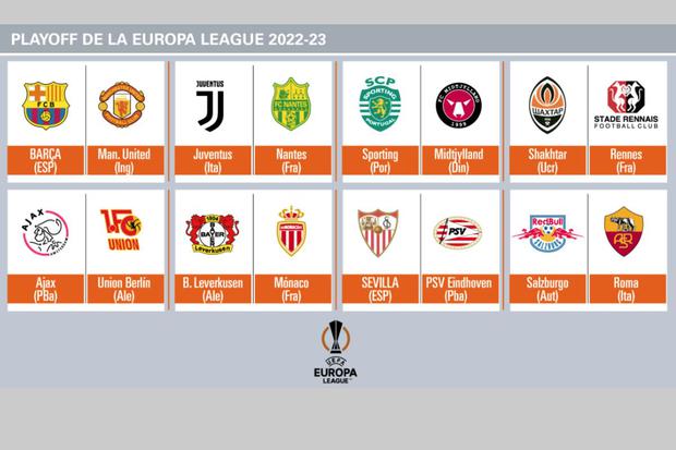 Sorteo emparejó los siguientes duelos en la Europa League (@uefa)