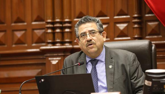 El presidente del Congreso de la República, Manuel Merino de Lama, se refirió al caso del legislador Jhosept Pérez Mimbela (APP). (Foto: Difusión)