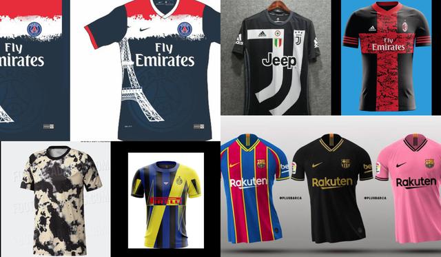 Las camisetas más inéditas de los grandes clubes de Europa que nunca vieron la luz [FOTOS]