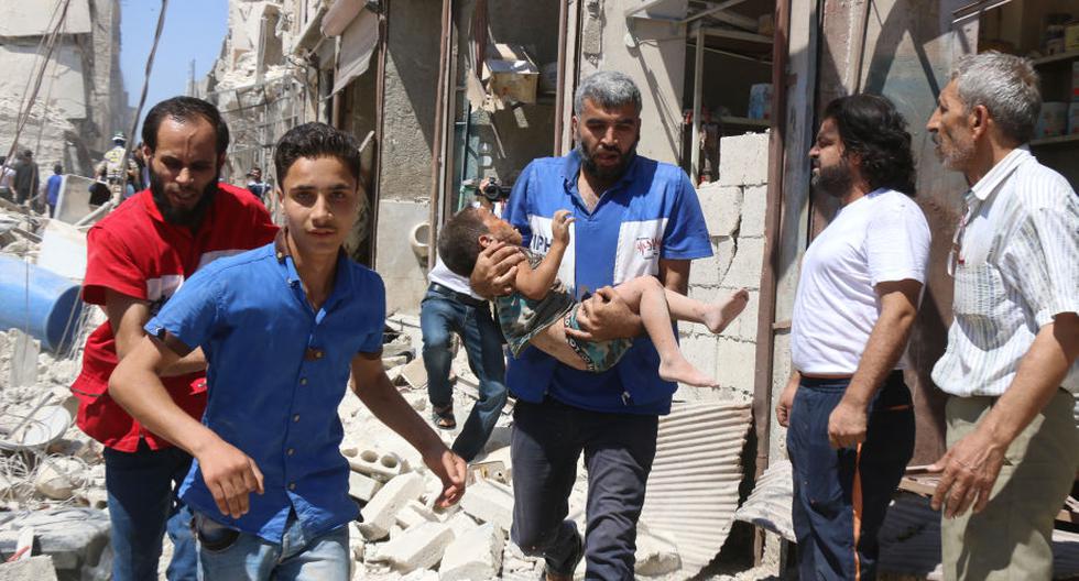 Bombardeos en Alepo. (Foto: AFP)
