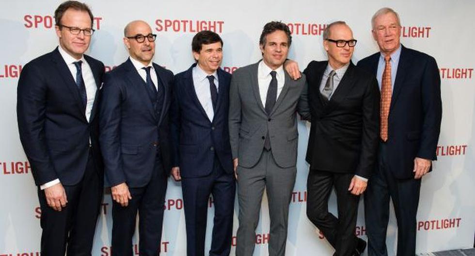 El realizador (primero desde la izquierda) y parte del elenco de 'Spotlight'.(Foto: Getty Images)