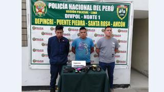 Detienen a tres sujetos que asaltaron barbería en Puente Piedra