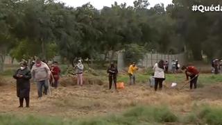 Ambulantes se instalan en el parque zonal Huayna Cápac para venta temporal de productos