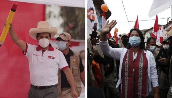 Castillo y Fujimori se miden en un último debate el 30 de mayo. (Fotos: GEC)