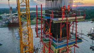 Loreto: construcción del puente Nanay presenta un avance de más del 53%