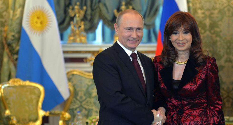 Vladimir Putin y Cristina Fernández. (Foto:EFE)