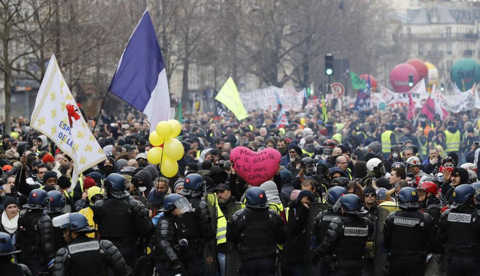 Protestas en Francia Miles se manifiestan en París contra de la