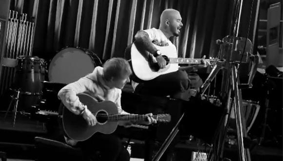 J Balvin hará que Ed Sheeran cante reguetón para su nuevo proyecto musical. (Foto: Captura de YouTube)