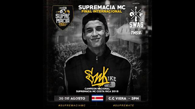 SNK de Costa Rica. Campeón Nacional Supremacía MC Costa Rica 2018. (Foto: Supremacía MC)