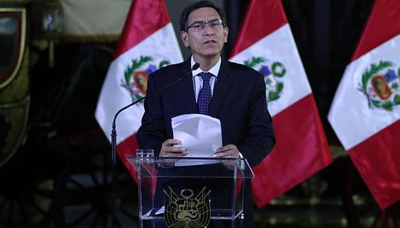 Hace un año, Martín Vizcarra señaló que la negación fáctica de la cuestión de confianza le brindó la potestad de disolver el Parlamento. (Foto: GEC)