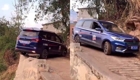 Un video viral muestra la increíble pericia de un conductor para ejecutar una peligrosa vuelta en U en un estrecha carretera de montaña. | Crédito: DrivingSkill / YouTube