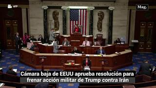 Cámara baja de EEUU aprueba resolución para frenar acción militar de Trump contra Irán