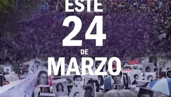 24 de marzo, Día Nacional de la Memoria por la Verdad y la Justicia: qué se conmemora y a qué hora es la marcha (Foto: Twitter/Asamblea Permanente por los Derechos Humanos).