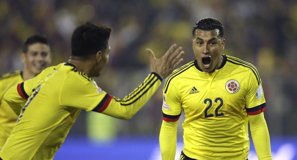 Colombia se impuso a Brasil en la Copa América 2015. Murillo celebra su gol (Foto: EFE)
