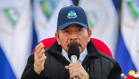 El presidente Daniel Ortega en Managua.