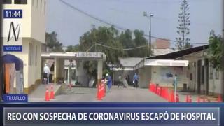 Coronavirus Perú: interno con síntomas de COVID-19 fuga del Hospital Regional de Trujillo