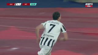 Juventus remontó en dos minutos: Alex Sandro y Vlahovic para el 2-1 ante Inter | VIDEO