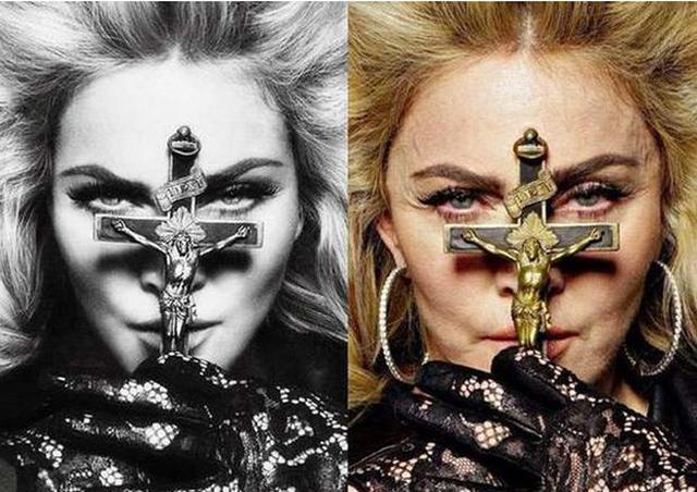 Twitter: Filtran fotos de Madonna sin Photoshop - 1