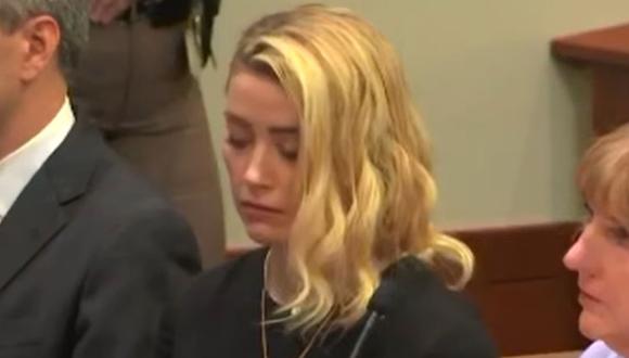 Amber Heard: Esta fue su reacción al oír la sentencia del juicio que le entabló Johnny Depp. (Foto: Captura)