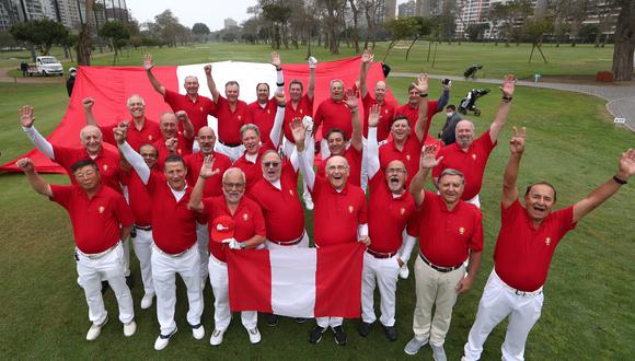 El Equipo peruano de golf senior que participará en el Sudamericano de Uruguay del 23 al 29 de octubre. (Foto: Alessandro Currarino / GEC)