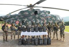 Fuerzas Armadas y Policía incautan 640 kilos de droga en una intervención en el Vraem
