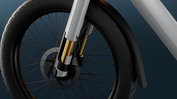 In addition to two engines, it also has double suspension.  (Image: VanMoof)