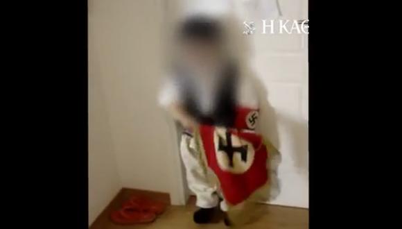 Escándalo: Político griego enseña a niños a hacer saludo nazi