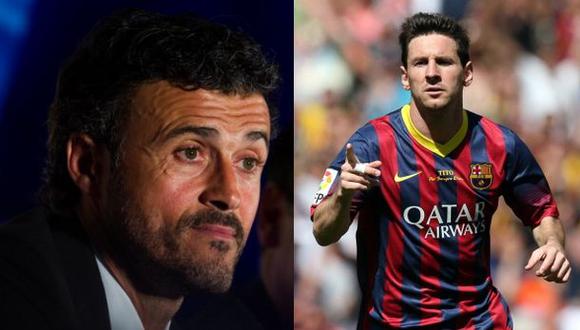 Luis Enrique sobre Messi: "Tengo al mejor jugador del Mundo"