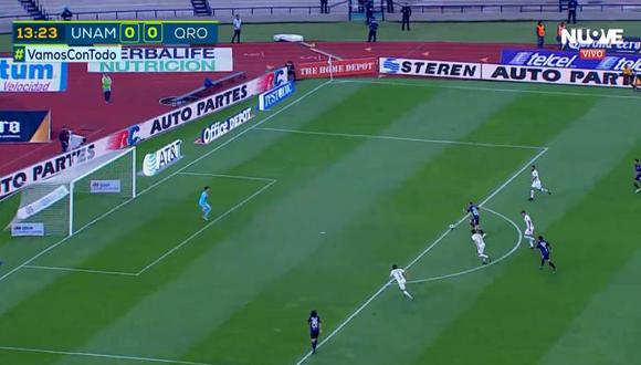 Pumas vs. Querétaro: así fue el gol de Marcel Ruiz para el 1-0 | EN VIVO | VIDEO