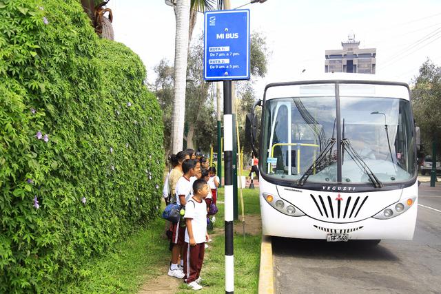 Municipalidad de San Isidro pone a disposición su servicio “MiBus Escolar”. (Foto: Difusión)