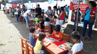 Loreto: se instalan espacios recreativos para niños afectados por incendio en Iquitos