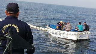 Áncash: siete pescadores salvan de morir tras naufragio de embarcación| VIDEO