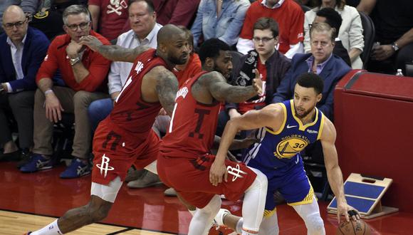 Warriors vs. Rockets: mira el triple que sentenció al equipo de James Harden | Foto: AP