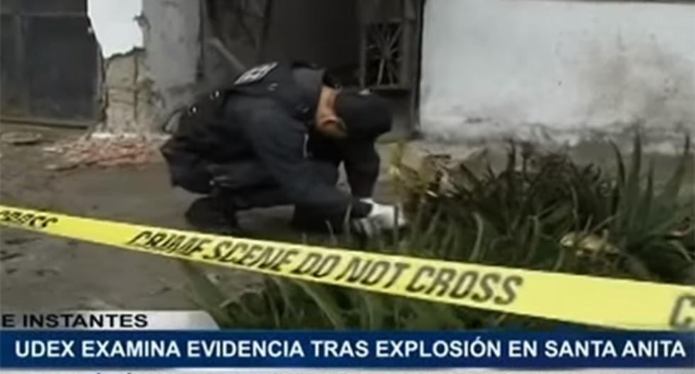 La explosión de dinamita lanzada por desconocidos dejó ocho viviendas dañadas en Santa Anita. (Foto: TV Perú)