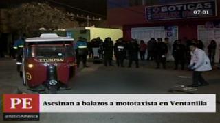 Ventanilla: sicarios matan a mototaxista en ajuste de cuentas