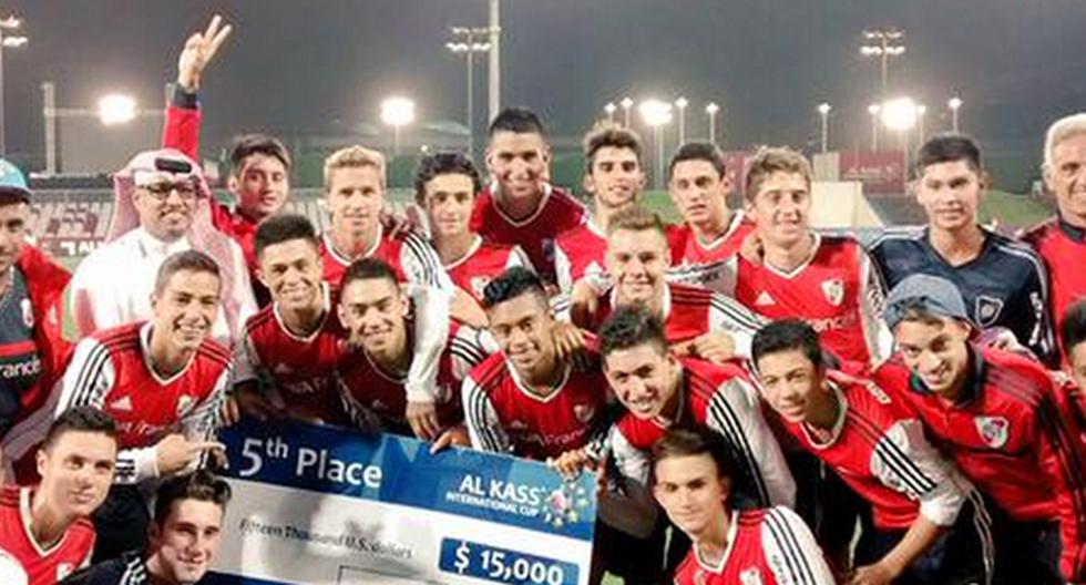 River Plate se llevó el quinto puesto en la Al Kass Cup 2015. (Foto: Twitter)